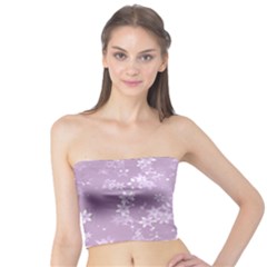 Lavender And White Flowers Tube Top by SpinnyChairDesigns