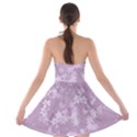 Lavender and White Flowers Strapless Bra Top Dress View2