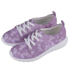 Lavender And White Flowers Women s Lightweight Sports Shoes by SpinnyChairDesigns