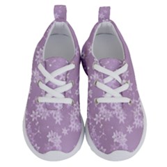 Lavender And White Flowers Running Shoes by SpinnyChairDesigns