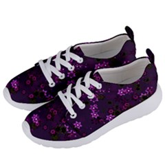 Purple Flowers Women s Lightweight Sports Shoes by SpinnyChairDesigns