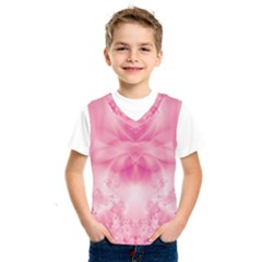 Pink Floral Pattern Kids  Sportswear by SpinnyChairDesigns