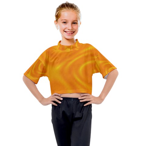 Honey Wave  Kids Mock Neck Tee by Sabelacarlos