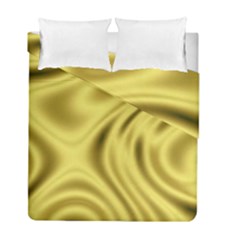 Golden Wave  Duvet Cover Double Side (full/ Double Size) by Sabelacarlos