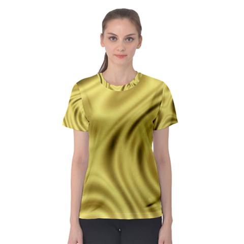 Golden Wave  Women s Sport Mesh Tee by Sabelacarlos