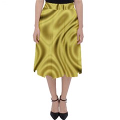 Golden Wave Classic Midi Skirt by Sabelacarlos