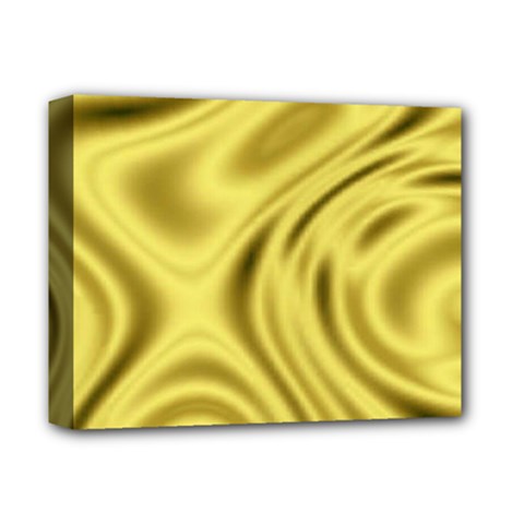 Golden Wave Deluxe Canvas 14  X 11  (stretched) by Sabelacarlos