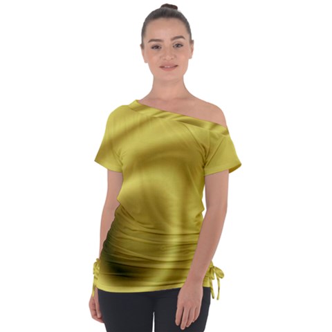 Golden Wave 2 Tie-up Tee by Sabelacarlos