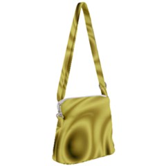 Golden Wave 2 Zipper Messenger Bag by Sabelacarlos