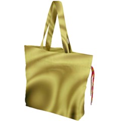 Golden Wave 2 Drawstring Tote Bag by Sabelacarlos