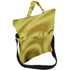 Golden Wave 2 Fold Over Handle Tote Bag by Sabelacarlos