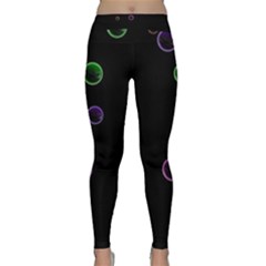 Bubble In Dark 2 Classic Yoga Leggings by Sabelacarlos