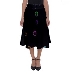 Bubble In Dark 2 Perfect Length Midi Skirt by Sabelacarlos