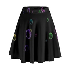 Bubble In Dark High Waist Skirt