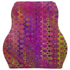 Boho Fuchsia Floral Print  Car Seat Velour Cushion  by SpinnyChairDesigns