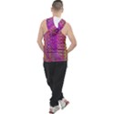 Boho Fuchsia Floral Print  Men s Sleeveless Hoodie View2