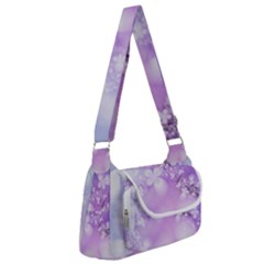 White Purple Floral Print Multipack Bag by SpinnyChairDesigns