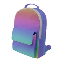 Pastel Rainbow Ombre Gradient Flap Pocket Backpack (large)