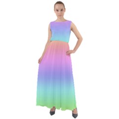 Pastel Rainbow Ombre Gradient Chiffon Mesh Boho Maxi Dress by SpinnyChairDesigns