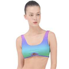 Pastel Rainbow Ombre Gradient The Little Details Bikini Top by SpinnyChairDesigns