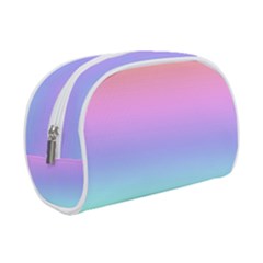 Pastel Rainbow Ombre Gradient Makeup Case (small) by SpinnyChairDesigns
