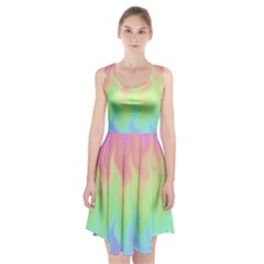 Pastel Rainbow Flame Ombre Racerback Midi Dress by SpinnyChairDesigns