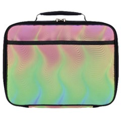 Pastel Rainbow Flame Ombre Full Print Lunch Bag by SpinnyChairDesigns