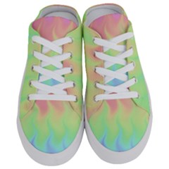 Pastel Rainbow Flame Ombre Half Slippers