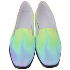 Pastel Rainbow Flame Ombre Women s Classic Loafer Heels by SpinnyChairDesigns