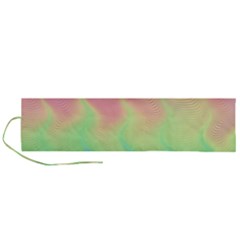 Pastel Rainbow Flame Ombre Roll Up Canvas Pencil Holder (l) by SpinnyChairDesigns