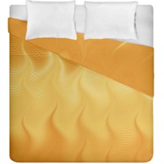 Gold Flame Ombre Duvet Cover Double Side (king Size) by SpinnyChairDesigns