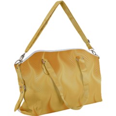 Gold Flame Ombre Canvas Crossbody Bag by SpinnyChairDesigns