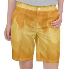 Gold Flame Ombre Pocket Shorts