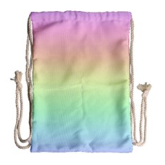 Pastel Rainbow Ombre Drawstring Bag (large) by SpinnyChairDesigns