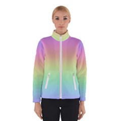 Pastel Rainbow Ombre Winter Jacket by SpinnyChairDesigns