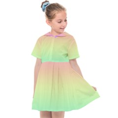 Pastel Rainbow Ombre Kids  Sailor Dress by SpinnyChairDesigns