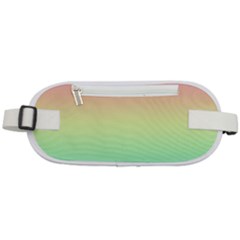 Pastel Rainbow Ombre Rounded Waist Pouch by SpinnyChairDesigns