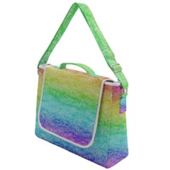 Rainbow Ombre Texture Box Up Messenger Bag by SpinnyChairDesigns