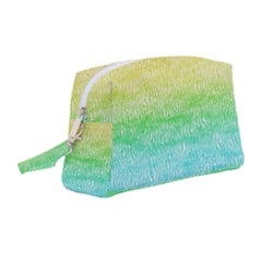 Rainbow Ombre Texture Wristlet Pouch Bag (medium) by SpinnyChairDesigns