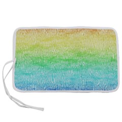 Rainbow Ombre Texture Pen Storage Case (l) by SpinnyChairDesigns