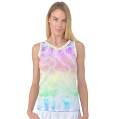 Pastel Rainbow Tie Dye Women s Basketball Tank Top by SpinnyChairDesigns