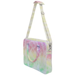 Pastel Rainbow Tie Dye Cross Body Office Bag by SpinnyChairDesigns