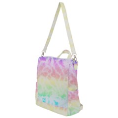 Pastel Rainbow Tie Dye Crossbody Backpack by SpinnyChairDesigns