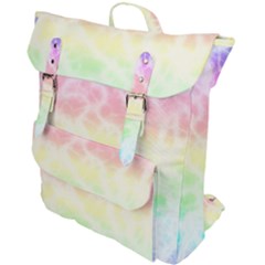 Pastel Rainbow Tie Dye Buckle Up Backpack by SpinnyChairDesigns