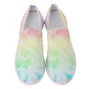 Pastel Rainbow Tie Dye Women s Slip On Sneakers View1