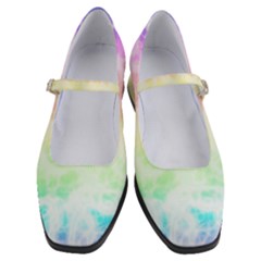 Pastel Rainbow Tie Dye Women s Mary Jane Shoes by SpinnyChairDesigns