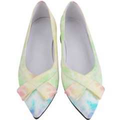 Pastel Rainbow Tie Dye Women s Bow Heels by SpinnyChairDesigns