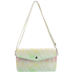 Pastel Rainbow Tie Dye Removable Strap Clutch Bag by SpinnyChairDesigns