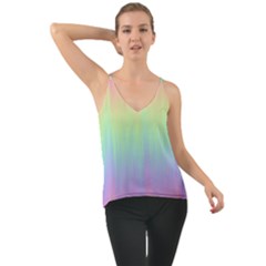 Pastel Rainbow Gradient Chiffon Cami by SpinnyChairDesigns