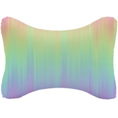 Pastel Rainbow Gradient Seat Head Rest Cushion by SpinnyChairDesigns